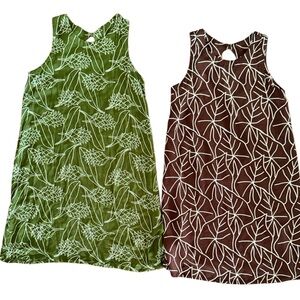 Lot of 2 Hamakua Aloha Print Dresses